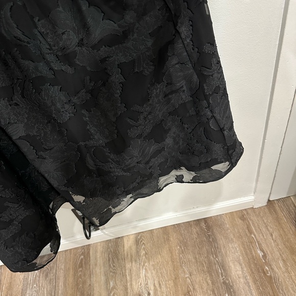 Azazie Elegant Black Open Back Dress - Picture 5 of 14